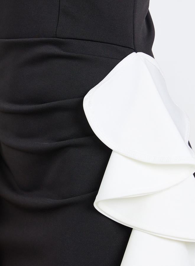 Styli Women Color Block Sleeveless Sheath Maxi Dress - Image 4